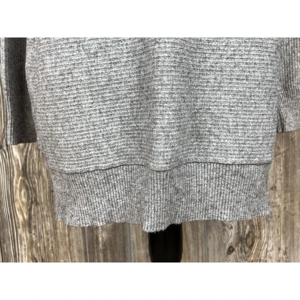 Seraphine Maternity Sweater Grey Knit Cowl Neck MED Soft‎ Cozy Warm Winter Chic - Picture 4 of 14